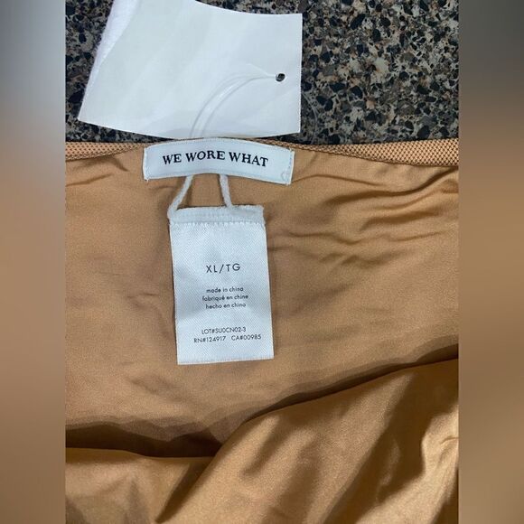 WeWoreWhat NWT Emily Swim Bottoms in Camel Size XL - Picture 8 of 12